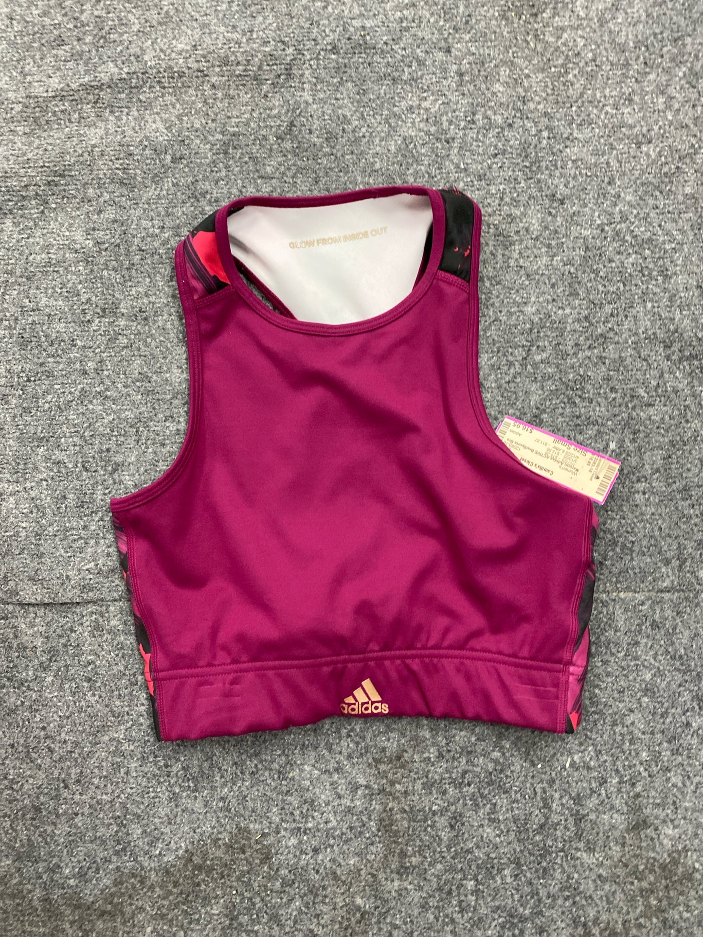 Maroon Adidas ACTIVE Bra/Sports Bra Women's