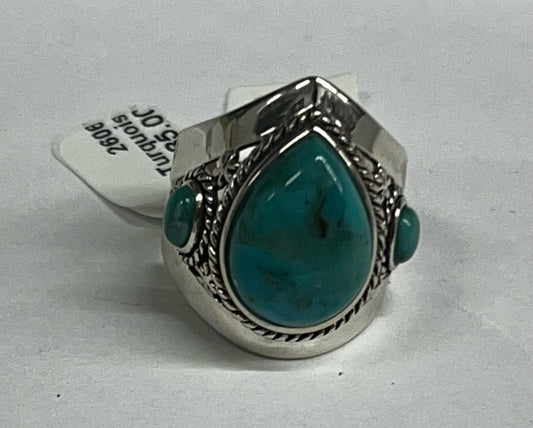 Sterling Silver Turquoise Ring New w/ Tags JTV Size 8