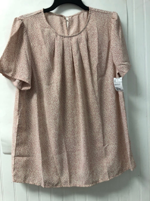 Pink/White SHEIN Short Sleeve Shirt Women's