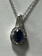 Sterling Silver Gemstone Necklace & Pendant New JTV