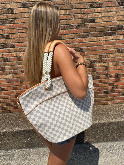 Designer Louis Vuitton Damier Azur Handbag