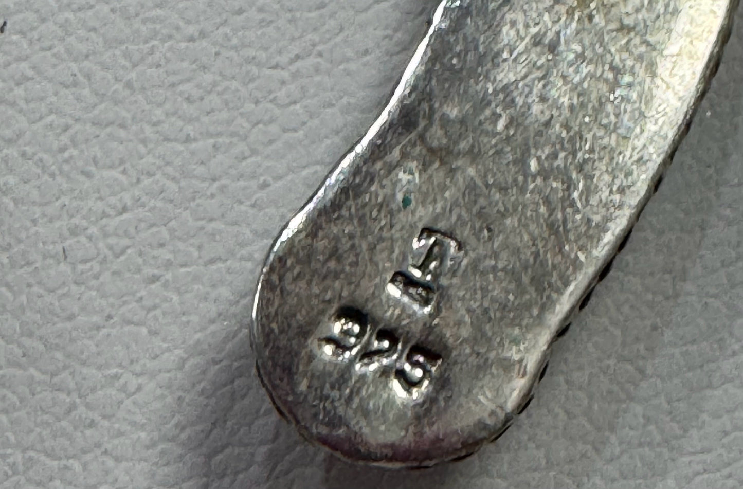 Sterling Silver 1.3" x 1.4" Horseshoe Necklace Adj 17"- 20" Purple Gemstones