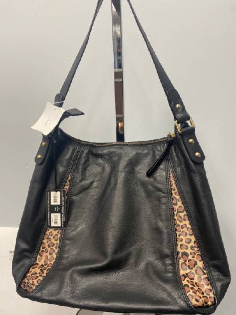 Hadaki Black Leather Handbag