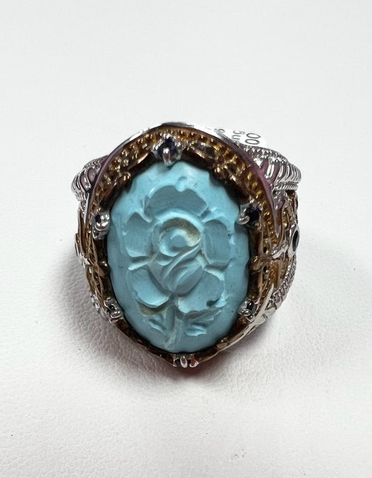 Gems en Vogue Sterling SIlver Ring Size 9
