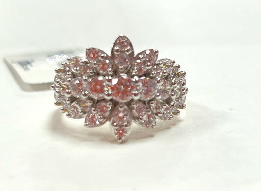 Gold Over Sterling CZ Ring New w/ Tags JTV Size 8