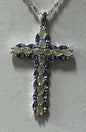 Sterling Silver Opal & Tanzanite Pendant & Necklace Chain New JTV