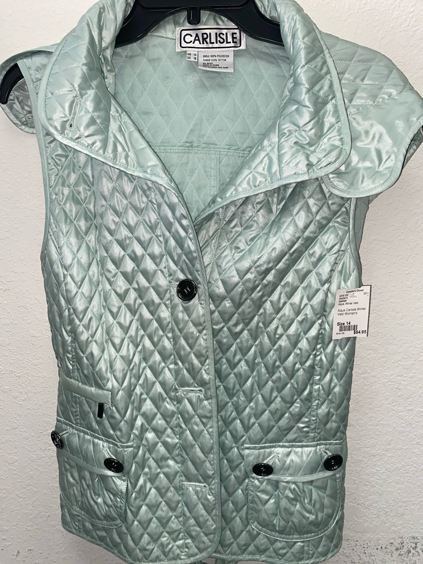 Aqua Carlisle Winter Vest Women's