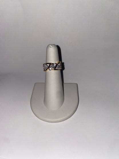 Gold Over Sterling Silver Ring Size 5.5