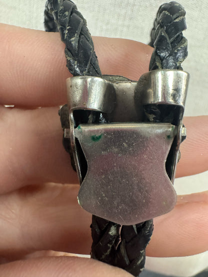 Zuni Sterling Silver Native American Vintage Bolo Tie