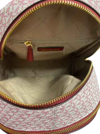 Designer Michael Kors Red Print Backpack