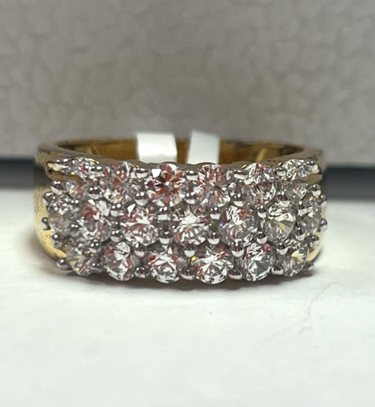 Sterling Silver Swarovski Zirconia Ring Size 9 New w/ Tags JTV