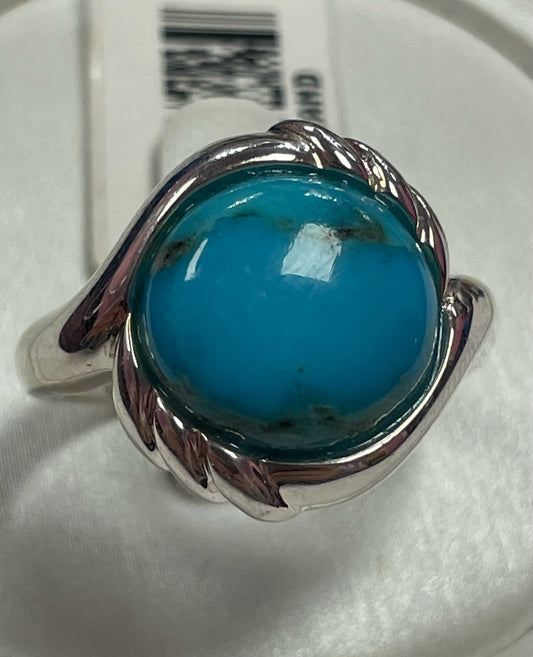 Sterling Silver Turquoise Ring Size 8 New w/ Tags JTV