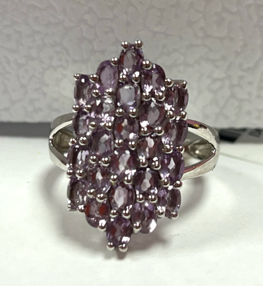 Sterling Silver Amethyst Ring 3.24 ct tw New w/ Tags JTV Size 8