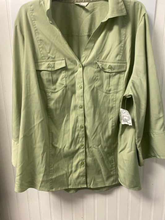 Mint Green Cato Est. 1946 Long Sleeve Shirt Women's