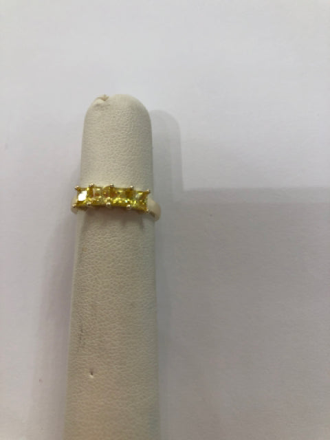 Gold Over Sterling Silver Ring Size 4.75
