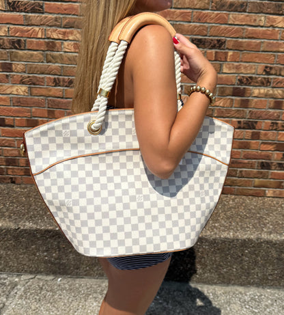 Designer Louis Vuitton Damier Azur Handbag