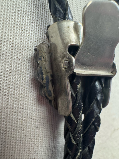 Zuni Sterling Silver Native American Vintage Bolo Tie