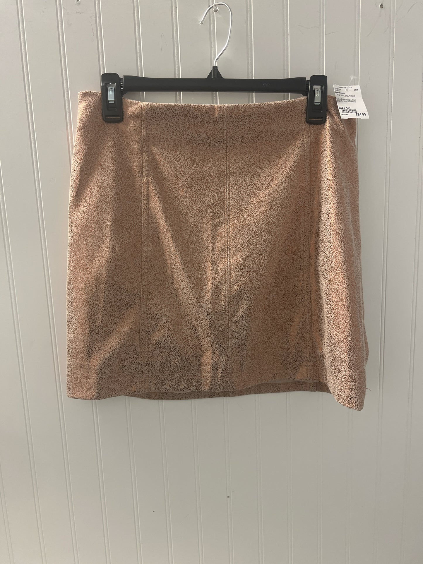 Gold Free People Skirt BOUTIQUE Women's