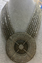 Load image into Gallery viewer, Heidi Daus Deco Belgium Disk 6 Strand Smoke 16&quot;- 20&quot; Center Section Huge 3.5&quot;