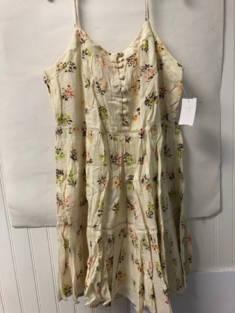Ivory Floral Urban Outfitters NEW Dress Women's