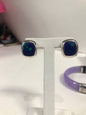 Sterling Silver Lapis Malachite Earrings