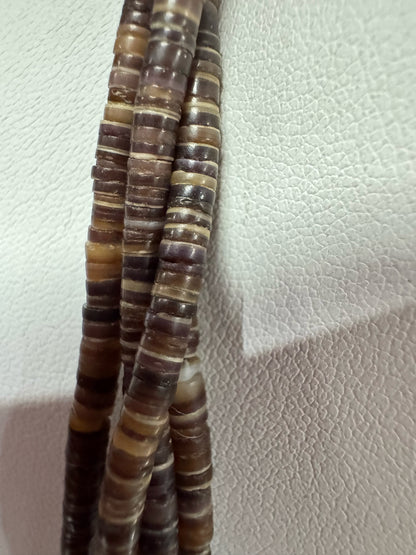 Vintage Native American Sterling Silver 4 Strand Heavy 28-32" Turquoise Necklace