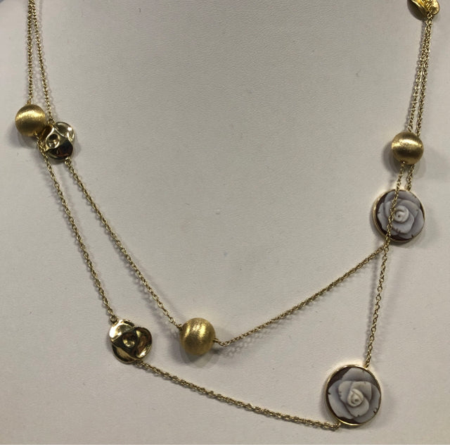 43" Gold Over Sterling Necklace