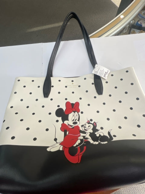 Designer Kate Spade White/Black Handbag