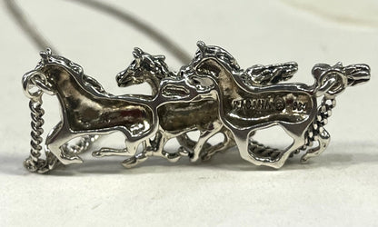 Kabana 16" Horse Necklace Sterling Silver