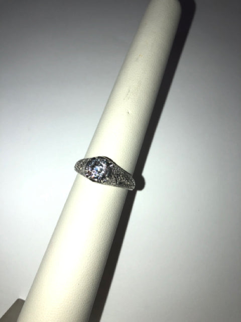 Sterling Silver CZ Ring Size 9