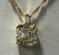 Gold Over Sterling Silver Strontium Titanate  Necklace JTV New
