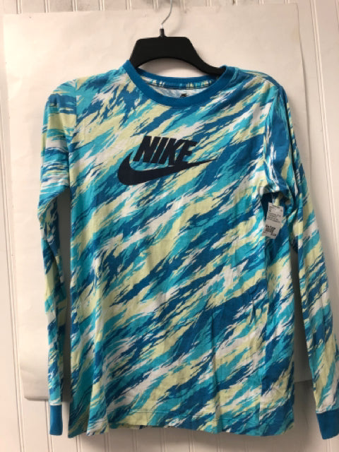 Blue Multi-Color Nike ACTIVE Long Sleeve Shirt Boys