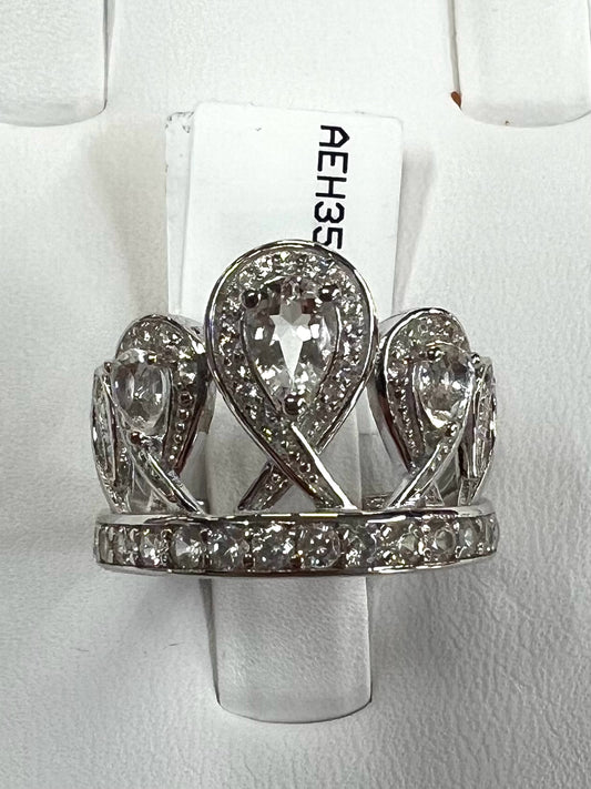 Sterling Silver CZ Ring Size 7 New w/ Tags JTV