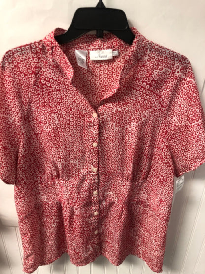 Red/White Naomi Short Sleeve Shirt Women's