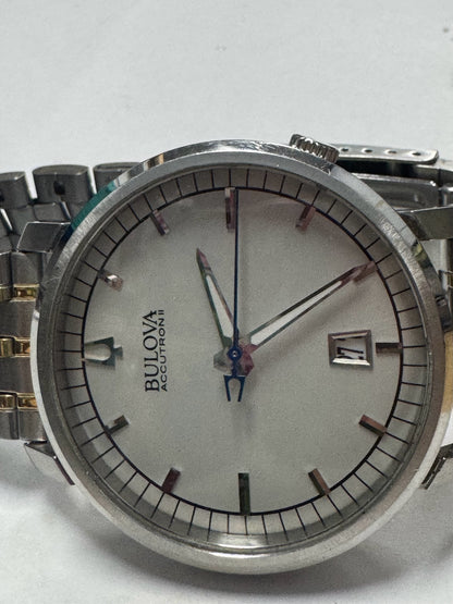 Bulova Accutron II Telluride Men's White Dial Quartz Watch 96B216
