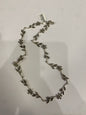 18" Sterling Silver Necklace Marcasite Flowers