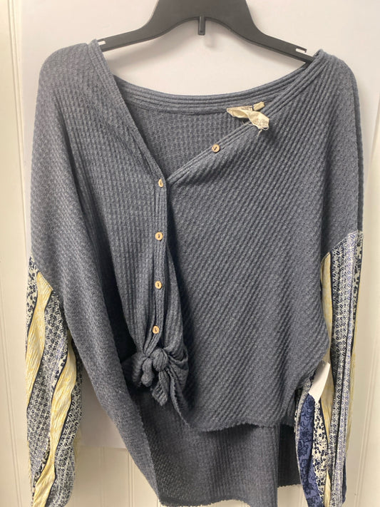 Blue Blu Pepper Long Sleeve Shirt Women's