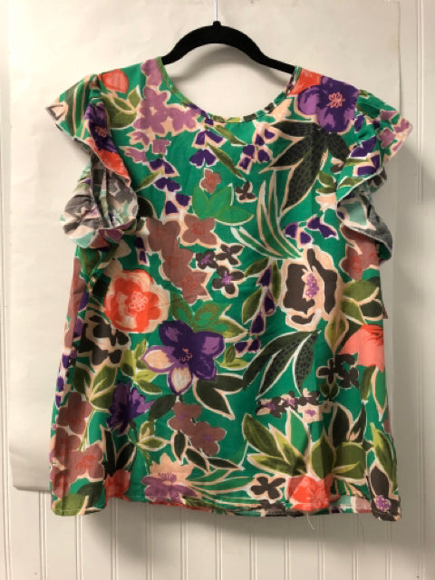 Multi-Color SHEIN Short Sleeve Shirt Women's