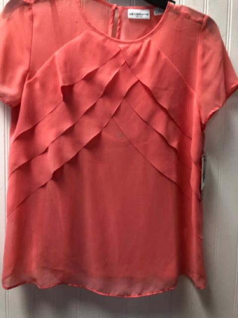 Peach Liz Claiborne NEW Short Sleeve Shirt Women's