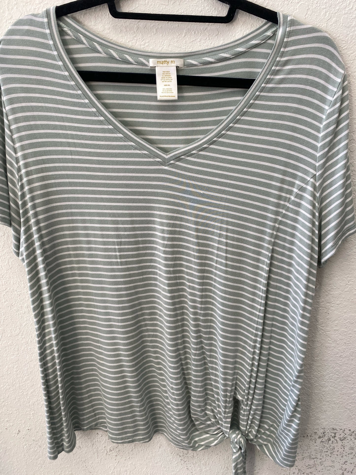 Striped Matty M Short Sleeve Shirt Women's