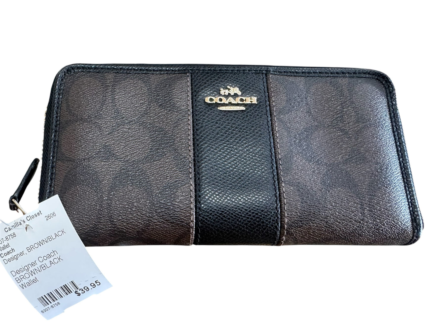 Designer Coach BROWN/BLACK Wallet