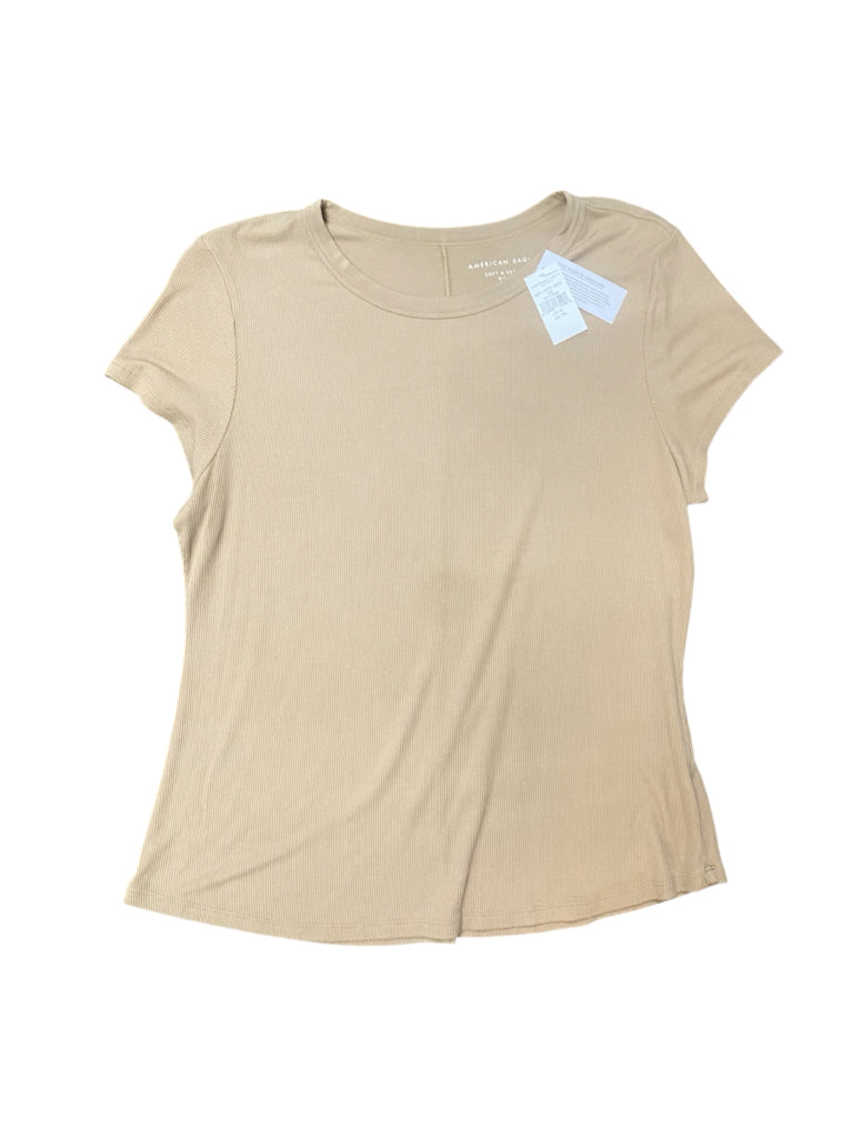 beige American Eagle NEW Short Sleeve Shirt Women's