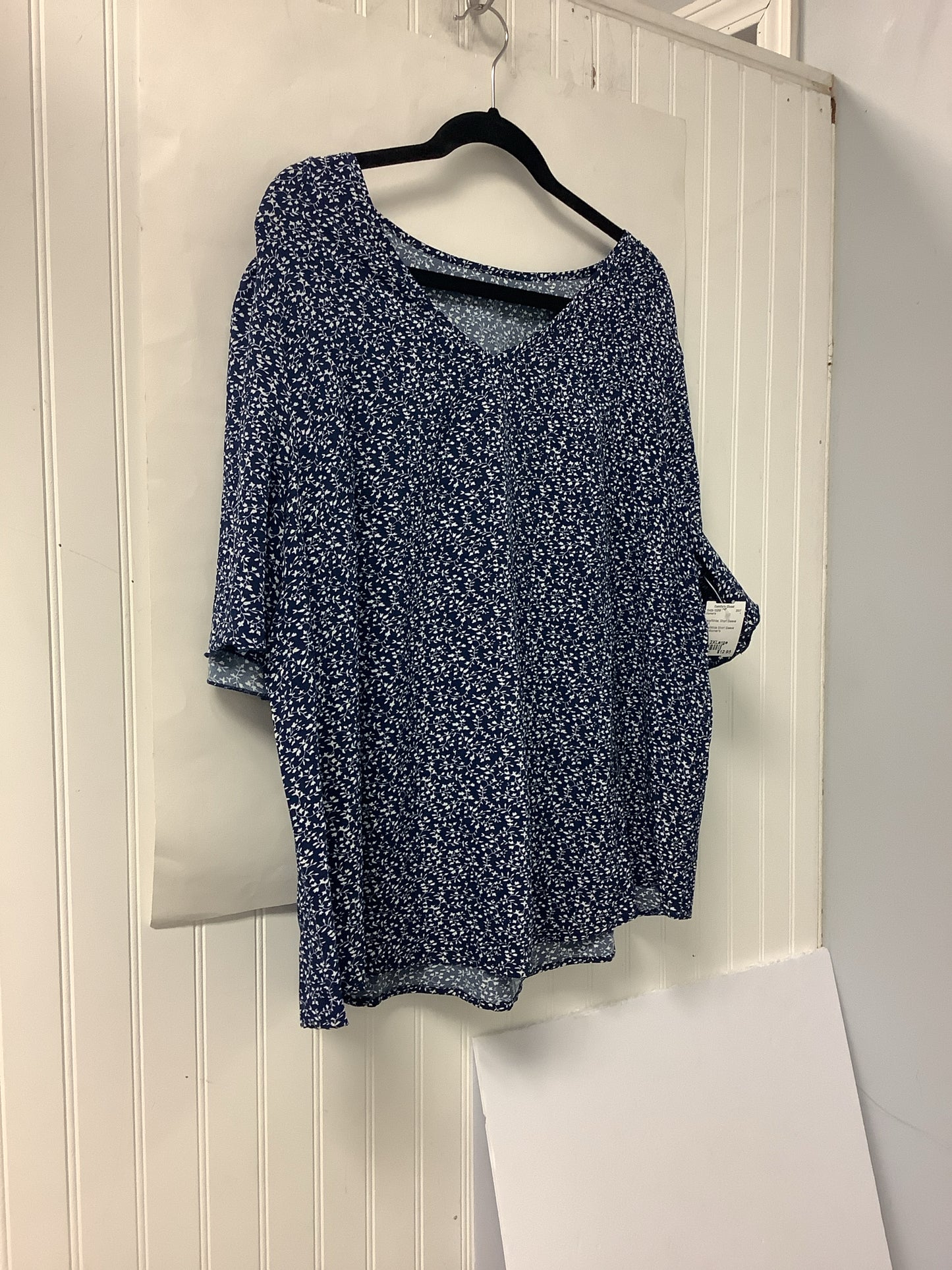 Navy/White Short Sleeve Shirt Women's