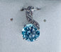 10kw Blue Topaz Pendant