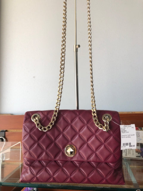 Designer Kate Spade Wine Handbag