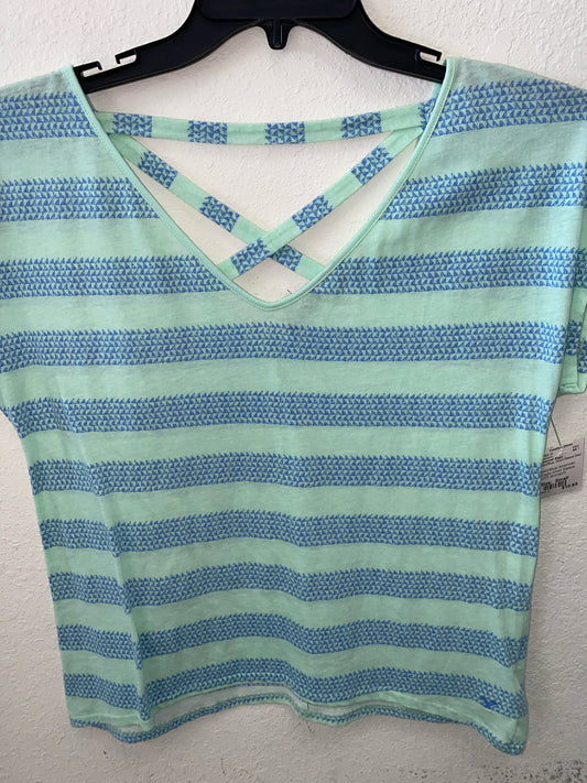 Mint/Blue American Eagle Short Sleeve Shirt Women's