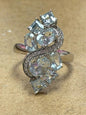 Sterling Silver Gemstone Ring Size 8 JTV