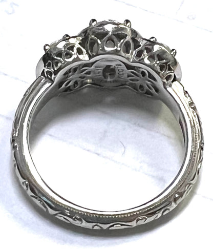 Tacori CZ Cubic Zirconia Ring 925 Sterling Silver Bloom With Love Size 8