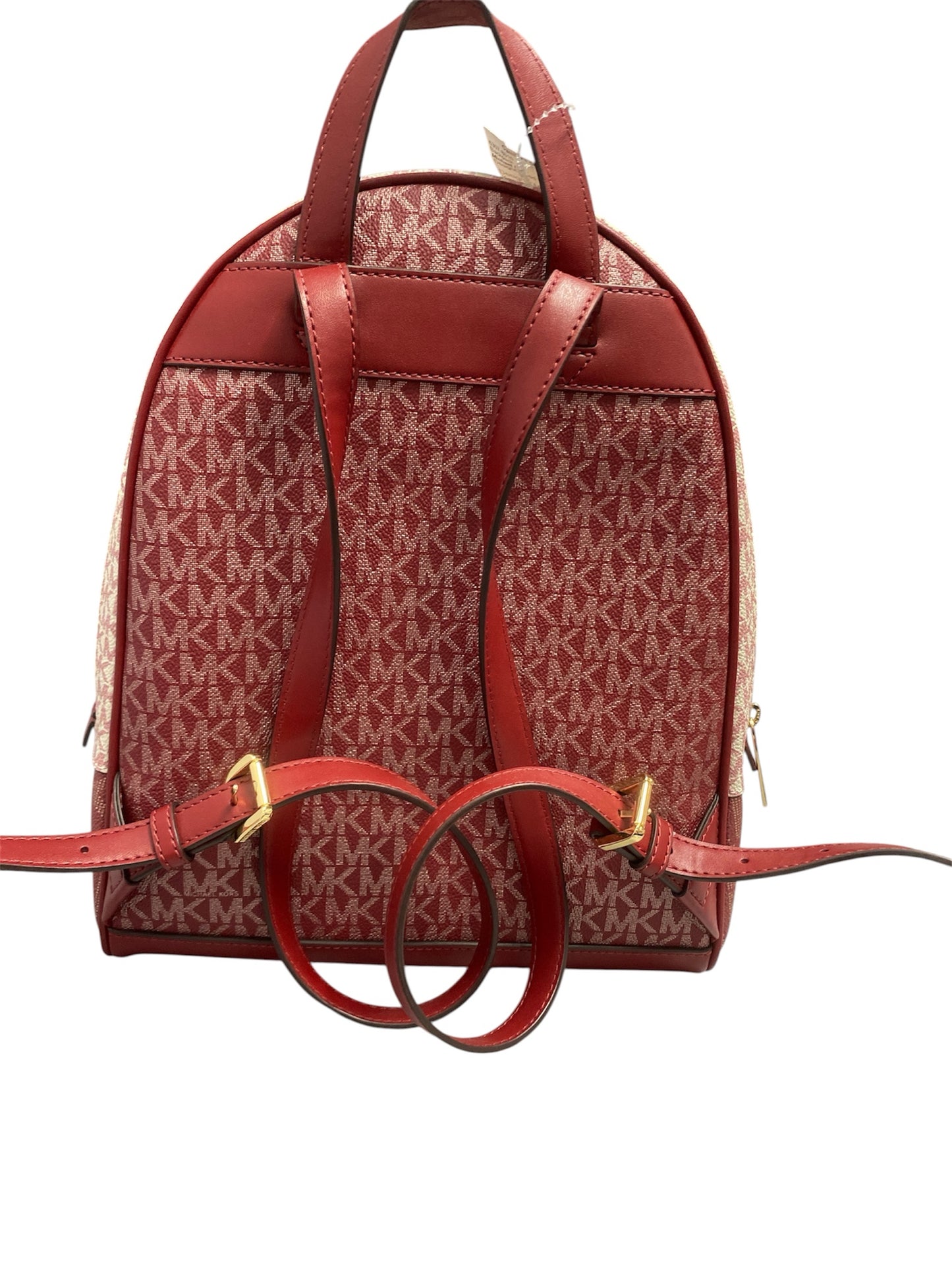 Designer Michael Kors Red Print Backpack