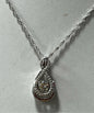 Sterling Silver CZ Necklace Pendant Chain New JTV